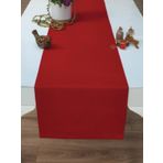 Yılbaşı Özel Kırmızı Runner - Amerikan Servis Pamuklu Kırmızı Masa Runner Newyear Runner 40x170