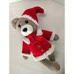 Yılbaşı Sevimli Ayıcığı Amigurumi Organik Oyuncak