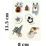 Yılbaşı Sticker Seti – Kardan Adam, Geyik, Çam Ağacı ve Noel Temalı Etiketler