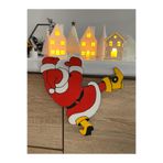Yılbaşı Süsü Noel Baba Tırmanıyor Dekorasyon Yılbaşı Ağaç Süsü 17 cm