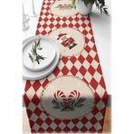 Yılbaşı Temalı Dijital Baskılı Runner Örtüsü Christmas 40x140 cm