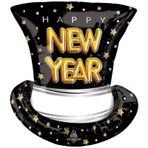 Yilbasi Yeniyil Dekorasyonu Helyuma Uyumlu Happy New Year Sapka Folyo Balon
