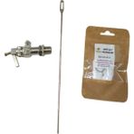 Yıldıray Çay Kazanı Flatör Sistemi Çay Ocağı Şamandırası Flatörü + 1 Paket 5 Adet Musluk Bezi Safir Flatör+Bez - BEYAZ