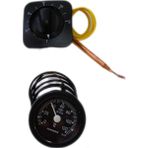 Yıldıray Termostat ve Termometre Tam Set A++ Çay Ocağı Termostatı ve Çay Makinesi Termometresi Set A++ Safir - Siyah