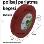 Yıldırım 165'lik Kırmızı Gümüş Sarı Parlatıcı Cila Keçesi