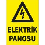 Yıldırım Elektrik Panosu Levhası Pvc Malzeme 25 x 35 cm Standart Ebat Güvenlik Uyarısı