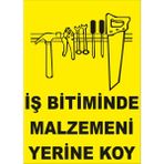 Yıldırım Iş Bitiminde Malzemeni Yerine Koy Levhası