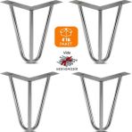 Yıldırım Metal Mobilya Ayağı Mil 15 cm Krom 4 Adet - yok
