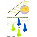 YILDIRIM OYUNCAK Basketbol Antrenman Seti 4m Merdiven - Futbol Antrenman Seti Merdiven Duba Huni 2li Set