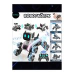YILDIRIM OYUNCAK Bilekten Kumanda Kontrollü Çok Fonksiyonlu Işıklı Müzikli Şarjlı 8 Tekerli 25 CM Robot Köpek Araba