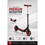 Yıldırım Oyuncak Büyük Tekerlekli Katlanabilir Scooter 3 Kademe Ayarlanabilir Gidonlu 100KG Taşıma Kapasiteli Scooter 12+Yaş - Kırmızı