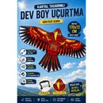 YILDIRIM OYUNCAK Dev Kartal Tasarımlı Uçurtma 170x72 cm Boyutunda 50 Metre ip ve Makara Aksesuarlı Kolay Kullanımlı Uçurtma Seti