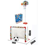 YILDIRIM OYUNCAK Paw Patrol Büyük Ayaklı Basketbol Seti Ve Paw Patrol Futbol Kale 2'li Set