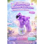 Yıldırım Oyuncak Pilli Flamingo Bubble Gun 20CM Otomatik Baloncuk Tabancası – Sürekli Köpük Üreten Çocuk Oyuncağı - Mor