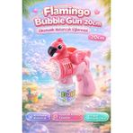 Yıldırım Oyuncak Pilli Flamingo Bubble Gun 20CM Otomatik Baloncuk Tabancası – Sürekli Köpük Üreten Çocuk Oyuncağı - Pembe - Pembe