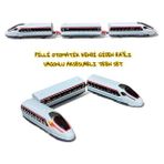 Yıldırım Oyuncak Pilli Otomatik Giden Müzikli Işıklı Aksesuarlı Oyuncak Tren - 40 Parça 308 cm Tren Seti - Beyaz