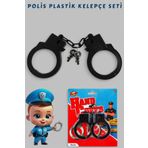 YILDIRIM OYUNCAK Plastik Kelepçe Seti - Kaliteli Plastik Oyuncak Kelepçe Seti Polis Set