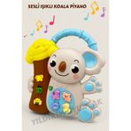 YILDIRIM OYUNCAK Sesli Işıklı Müzikli Koala Bebek Piyanosu - Müzikli Işıklı Bebek Piano Eğitici