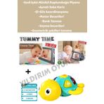 YILDIRIM OYUNCAK Tummy Tıme Aynalı Ilk Zeka Kartları-Sesli Işıklı Müzikli Kaplumbağa Bebek Piyano 2li Set