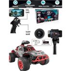 Yıldırım Oyuncak Uzaktan Kumandalı Full Fonksiyon Şarjlı Kamera Fotoğraf Video Çekimli Wifi Bağlantılı Off Road Araba - Siyah - Kırmızı