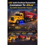 Yıldırım Oyuncak Uzaktan Kumandalı Full Fonksiyonlu 48 Cm Işıklı Tır - Led Işıklı Ayrılabilir Dorse Açılır Kapılı Tır