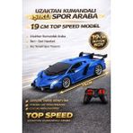Yıldırım Oyuncak Uzaktan Kumandalı Rc Lamborghini 19 cm Işıklı Spor Araba | Full Fonksiyon Şarjlı Yarış Arabası - Mavi