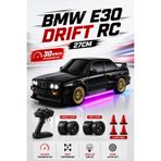 YILDIRIM OYUNCAK Uzaktan Kumandalı Şarjlı 30km/h Yapan BMW E30 Drift Arabası 27cm - RC, Neon LED Işıklı, Profesyonel Drift Lastik Setli