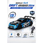 YILDIRIM OYUNCAK Uzaktan Kumandalı Şarjlı Drift Araba 20cm – 4x4 Çekişli 15 Km/H Yapan RC Yarış Arabası