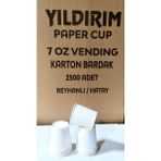 Yıldırım Paper Cup 7 Oz Baskısız Karton Bardak 2500 Adet