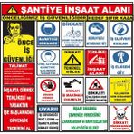 Yıldırım Şantiye Inşaat Alanı Inşaat Uyarı Levhası