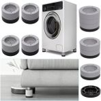 Yıldırım Store Beyaz Eşya Ayağı Çamaşır Makinesi Titreşim Önleyici Kaydırmaz Yükseltici 4 Lü Set 8,5 Cm