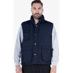 Yıldırımlar İş Güvenliği Ekipmanları Yıldırımlar Elyaf Dolgulu Dik Yakalı Yelek - Lacivert - 3XL