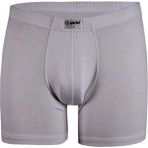 Yıldız 320-321-322-323 Erkek Bambu Likralı Boxer- 1 Adet - 2XL - Gri