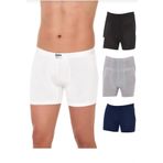 YILDIZ 320,321,322,323 ERKEK BAMBU KARIŞIK RENKLİ BOXER 4 ADET