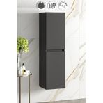 Yıldız 35 130 Cm Antrasit Gri Mat Mdf Asma Banyo Boy Dolabı Antrasit - Gri