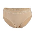 Yıldız 3527 Ten 12 Adet Kadın Likralı Beli Dantelli Bikini Külot