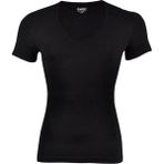 Yıldız 355-356 Erkek Derin V Yaka Kısa Kollu T-Shirt - S - Siyah