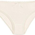 Yıldız 3882 Ekru 12 Adet Kadın Bambu Dantelli Bikini Külot