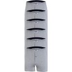 Yıldız 6'lı Erkek Havlubel Düğmeli Penye Boxer - 3XL - Gri
