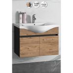 Yıldız 80 Cm Antrasit Gri-atlantik Çam Mdf Asma Banyo Alt Dolap Antrasit - Atlantik Çam
