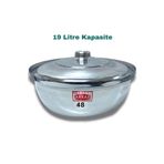 YILDIZ ARKAR Alüminyum Salça Aşure Yahni Kavurma Sos Helvane Tenceresi Büyük Boy 19 Litre 48 Cm
