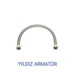 Yıldız Armatür Paslanmaz Çelik Örgülü Hortum 3/8-1/2 100 cm