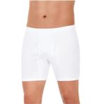 Yıldız Çamaşır 02 Beyaz Ribana Arjantin Paçalı Erkek Boxer
