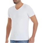 Yıldız Çamaşır 4'lü Erkek Beyaz V Yaka Kısa Kollu Modal Kumaş Atlet Tshirt