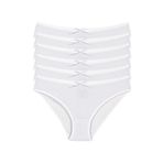 Yıldız Çamaşır YLDZ-3550 Beyaz 6'lı Paket Likralı Kaşkorse Kadın Bikini Külot