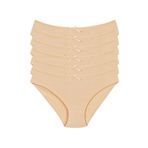 Yıldız Çamaşır YLDZ-3550 Ten Rengi 6'lı Paket Likralı Kaşkorse Kadın Bikini Külot