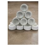 YILDIZ DECOR El Yapımı 20 Adet Örgü Model Beton Mumluk Mini Kase Hediyelik (NİŞAN, KINA, DÜĞÜN)