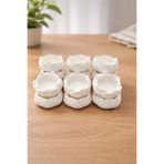 YILDIZ DECOR El Yapımı LOTUS Model Beton Mumluk – 10 Adet Mini Kase Hediyelik (NİŞAN, KINA, DÜĞÜN)