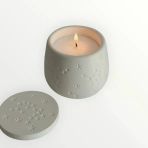 Yıldız Desenli Kapaklı Kokulu Soya Wax Mum