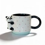 Yıldız Desenli Kupa Panda Figürlü 425 Ml